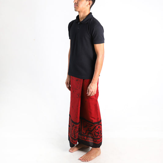 Deep Ember Batik Sarong