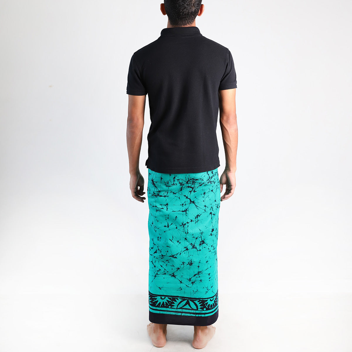 Turquoise Mirage Batik Sarong