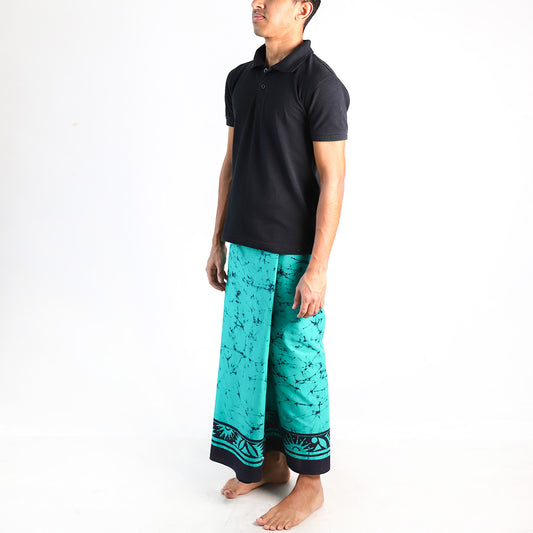 Turquoise Mirage Batik Sarong
