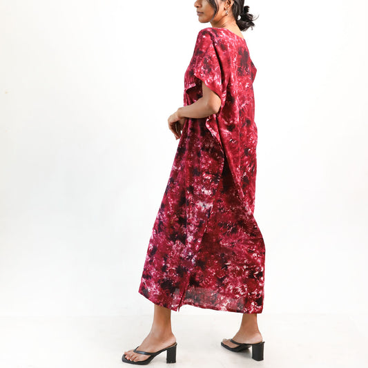 Shadow Bloom Batik Kaftan
