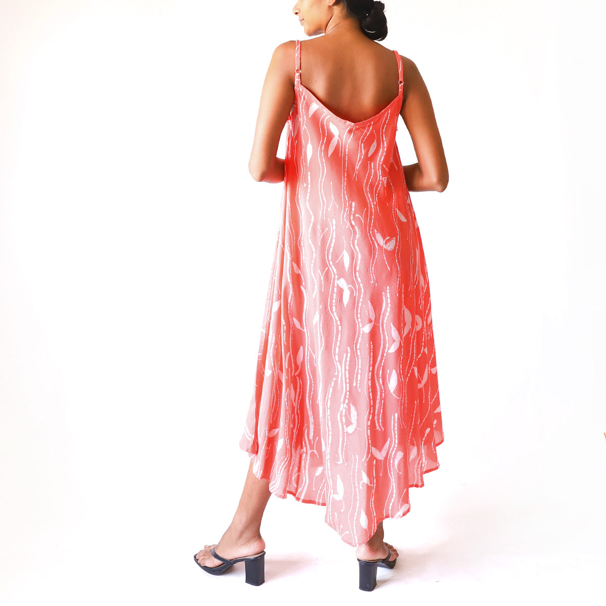Peach Vine Batik Dress