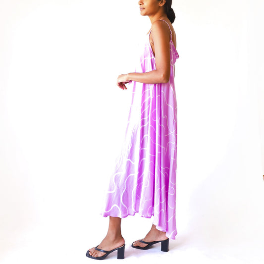 Abstract Rose Batik Dress