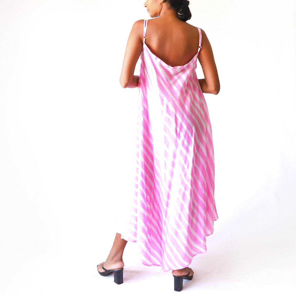 Blush Stripe Batik Dress