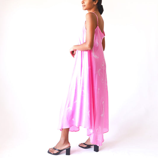Blush Vine Batik Dress