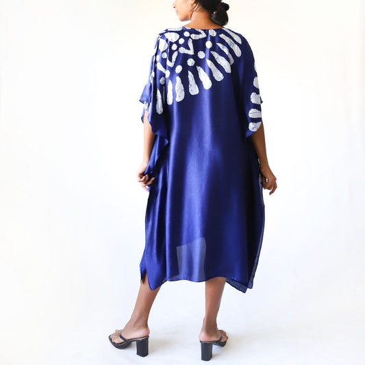 Tribal Ember Batik Kaftan