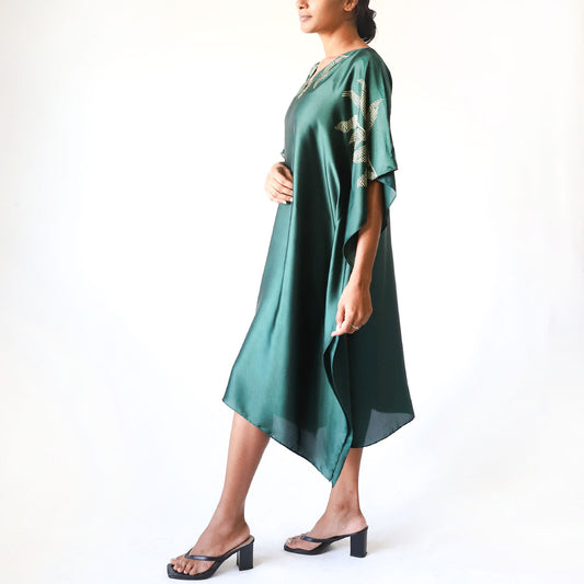 Green Sunrise Batik Kaftan