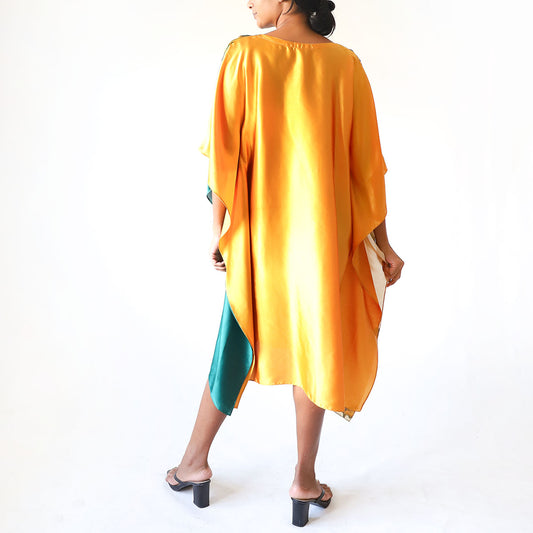 Bronze Flame Batik Kaftan