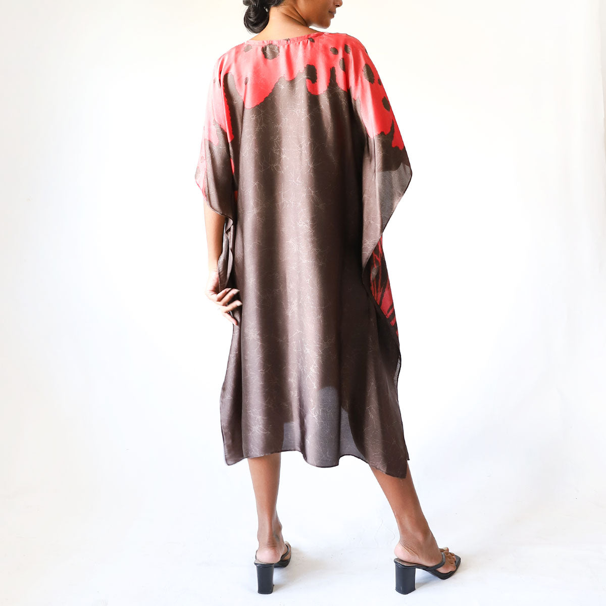 Earthy Bloom Batik Kaftan