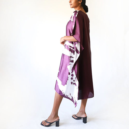 Plum Midnight Batik Kaftan