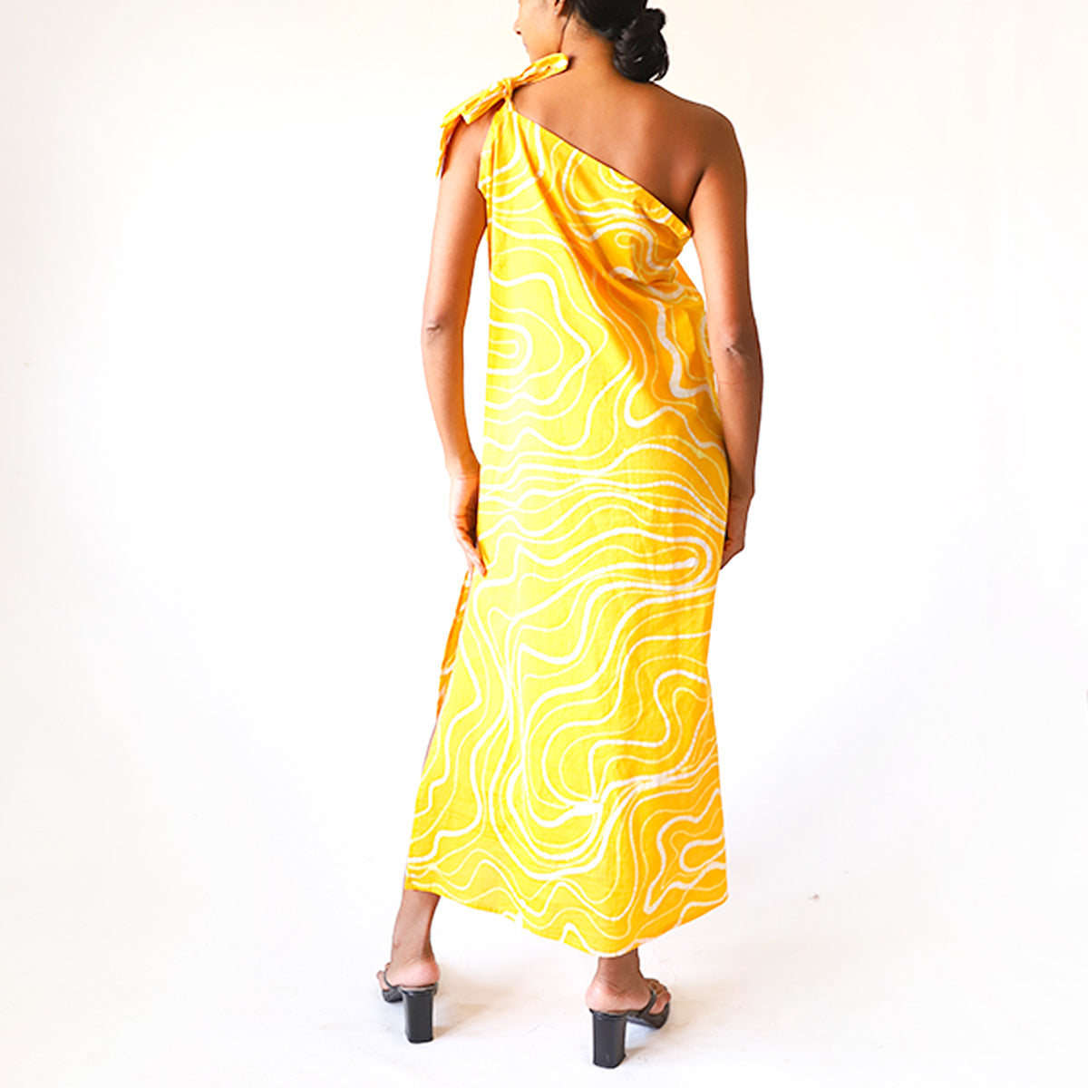 Sunny Scribble Batik Dress