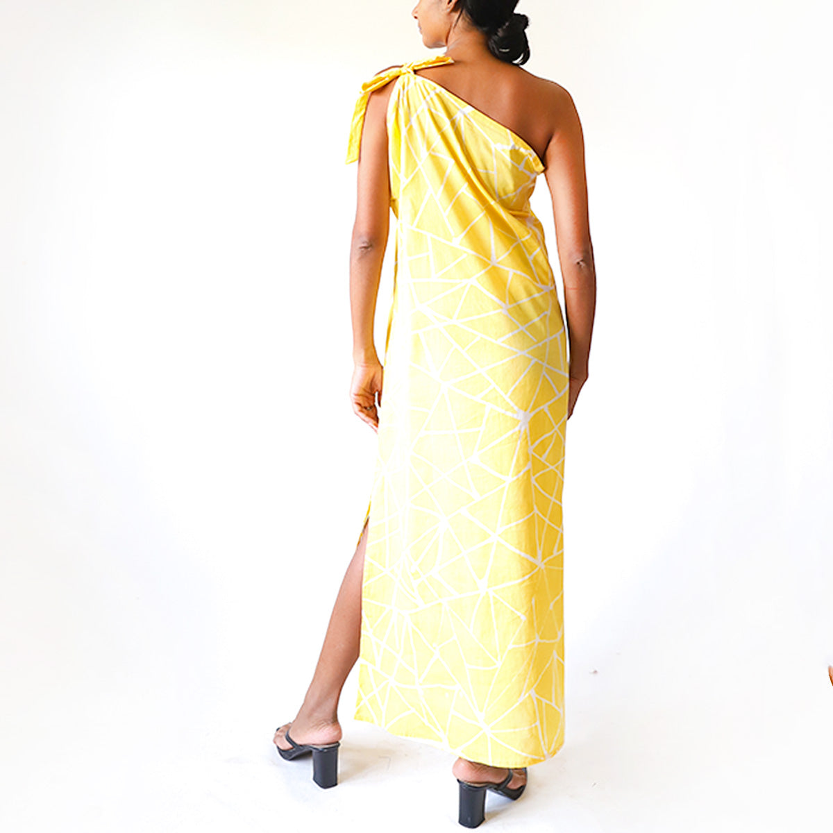 Lemon Wave Batik Dress
