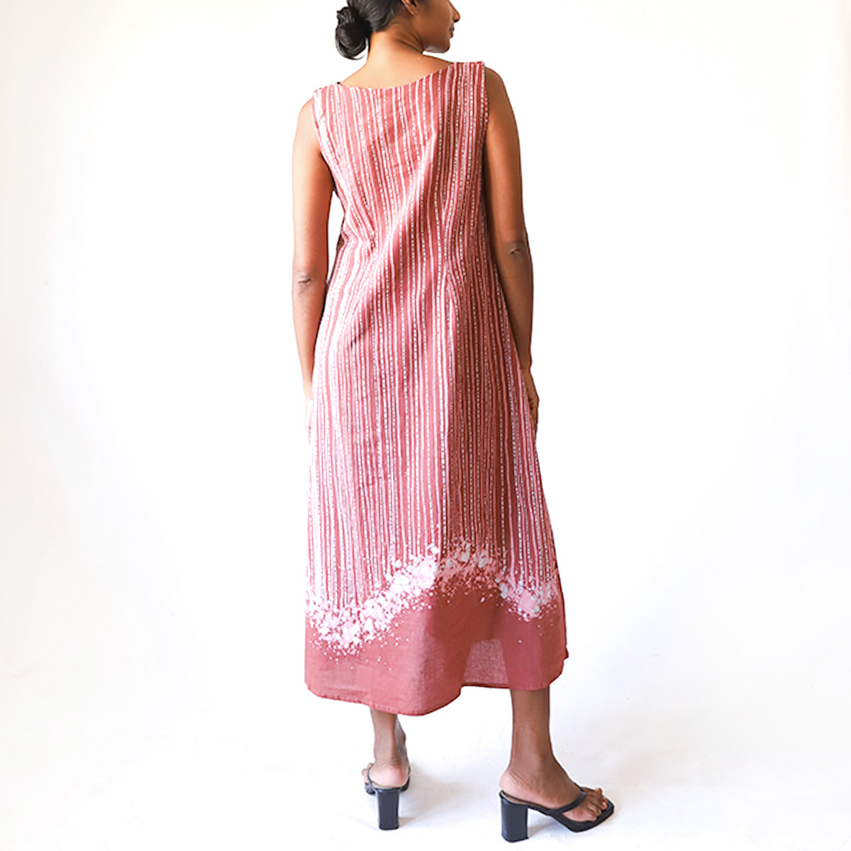 Blush Stripe Batik Dress