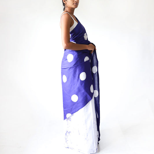 Polka Breeze Batik Saree