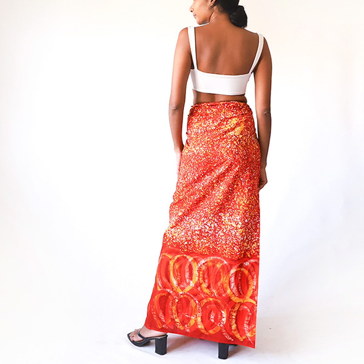 Fire Splatter Batik Sarong
