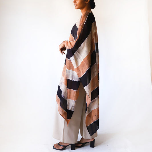Neutral Loom Batik Shawl