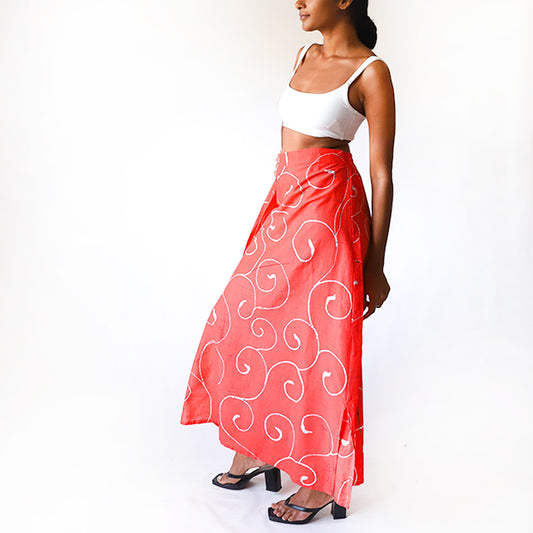 Rose Vine Batik Skirt