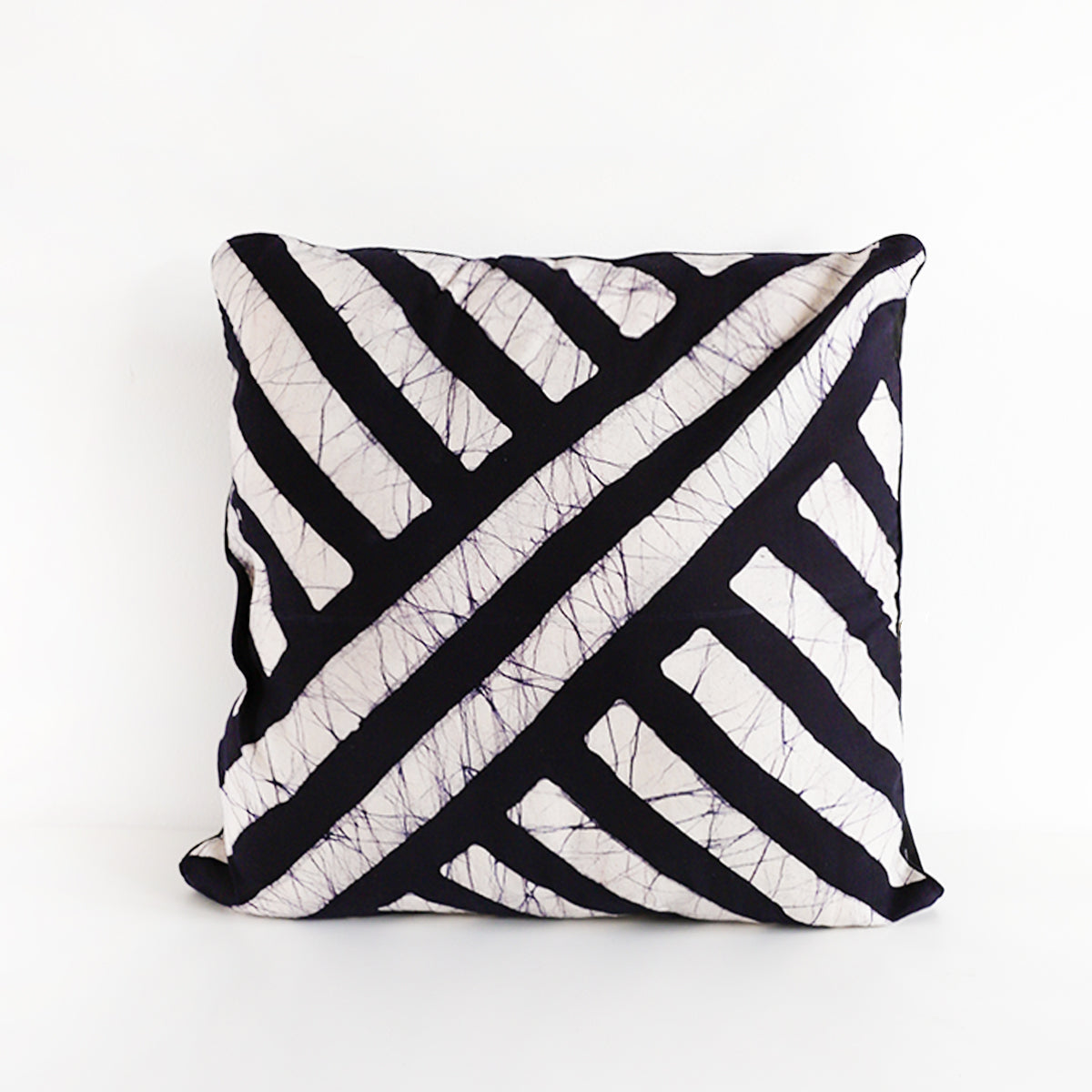 Monochrome Stripes Batik Cushion Cover