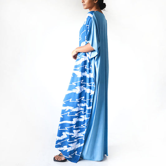 Thunder Blue Batik Kaftan