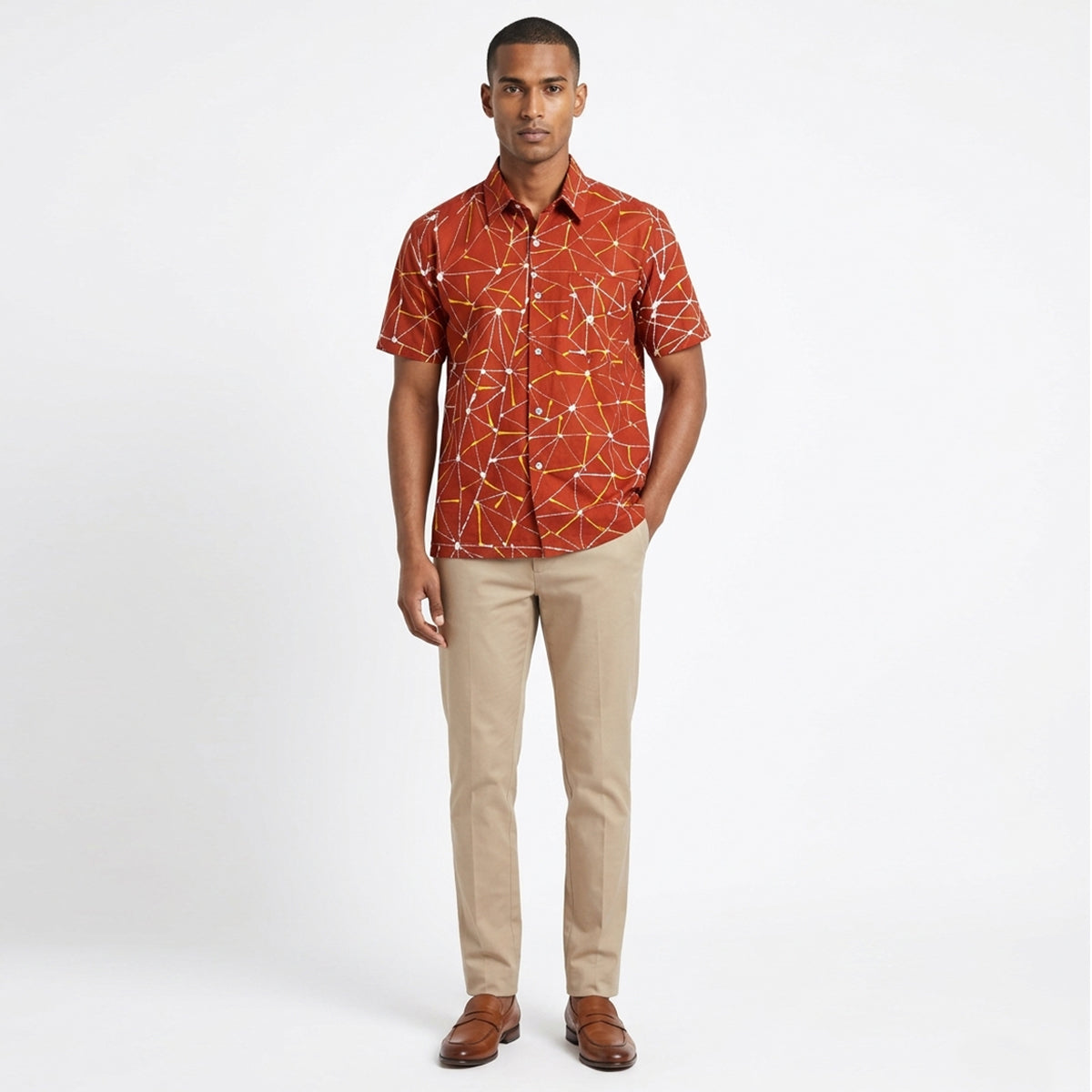 Sunburst Ember Batik Shirt