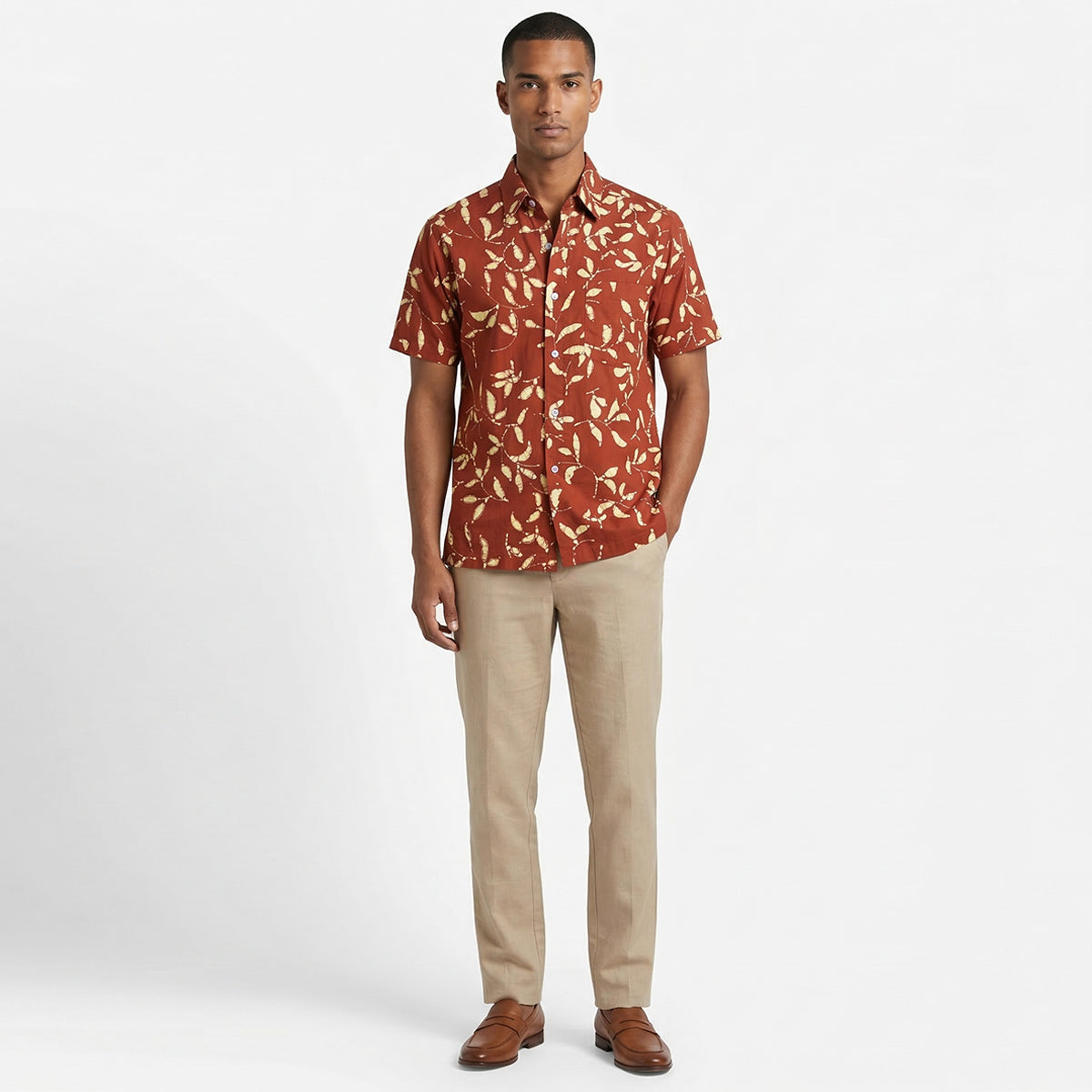 Clay Sunset Batik Shirt