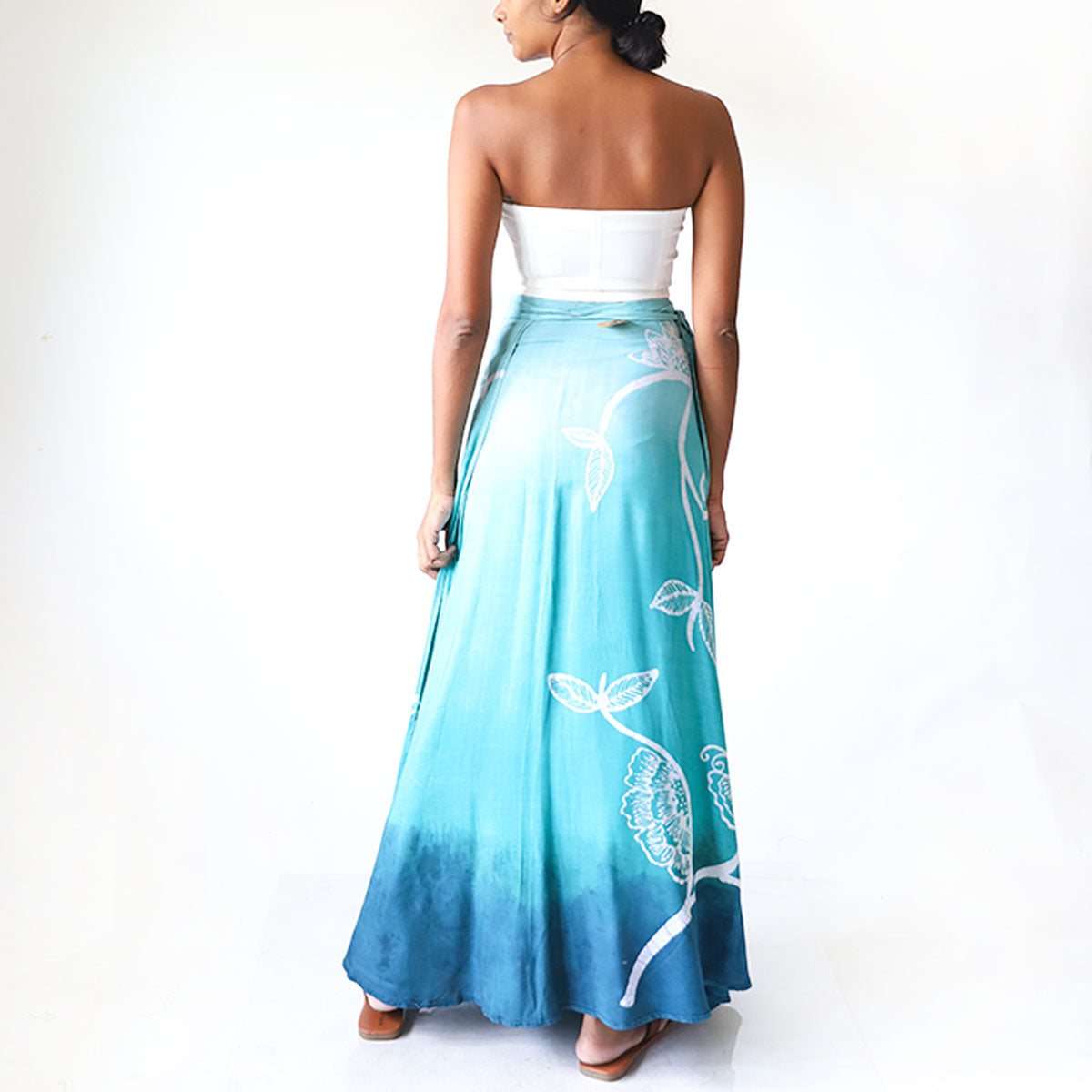 Indigo Garden Batik Skirt