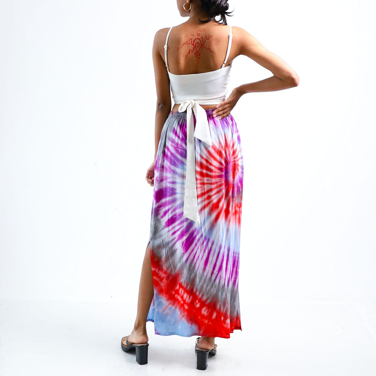Red Eye Tie Dye Skirt