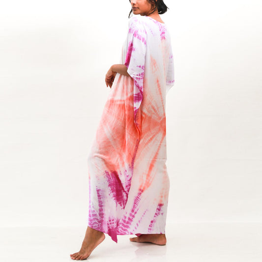 Kaliedoscope Tie Dye Kaftan