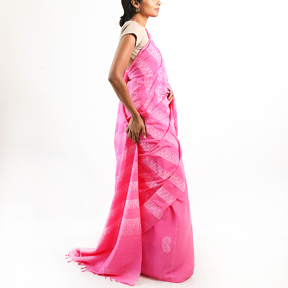 Fuchsia Radiance Saree