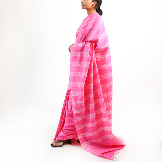Fuchsia Radiance Saree