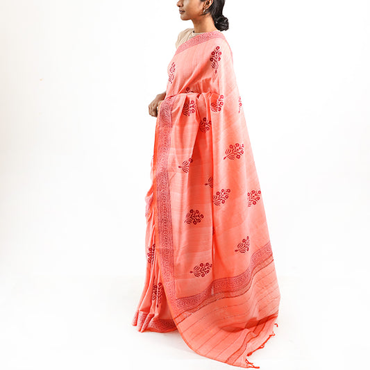 Peach Whisper Saree