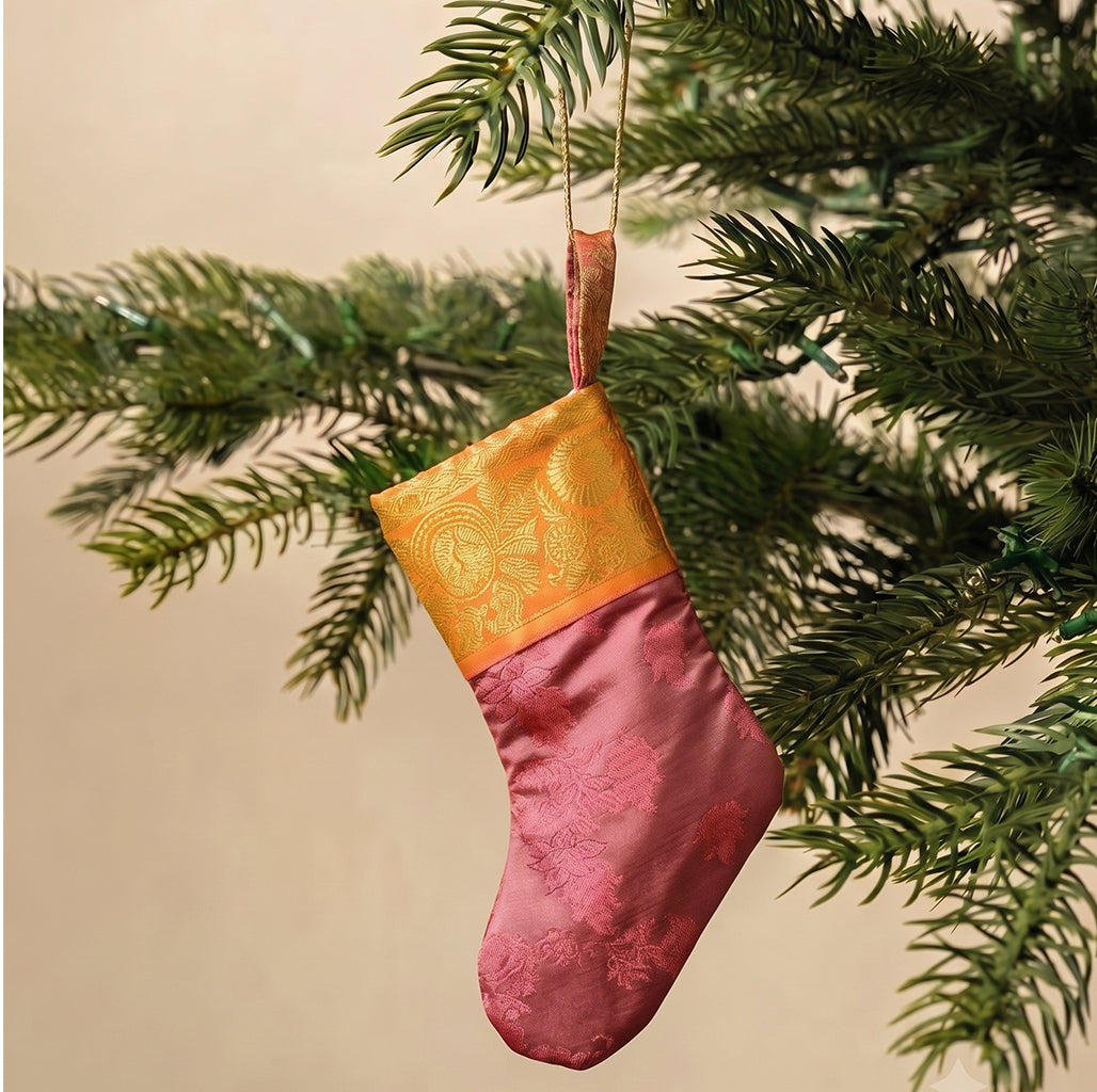 Sugarplum Pink Christmas Stocking