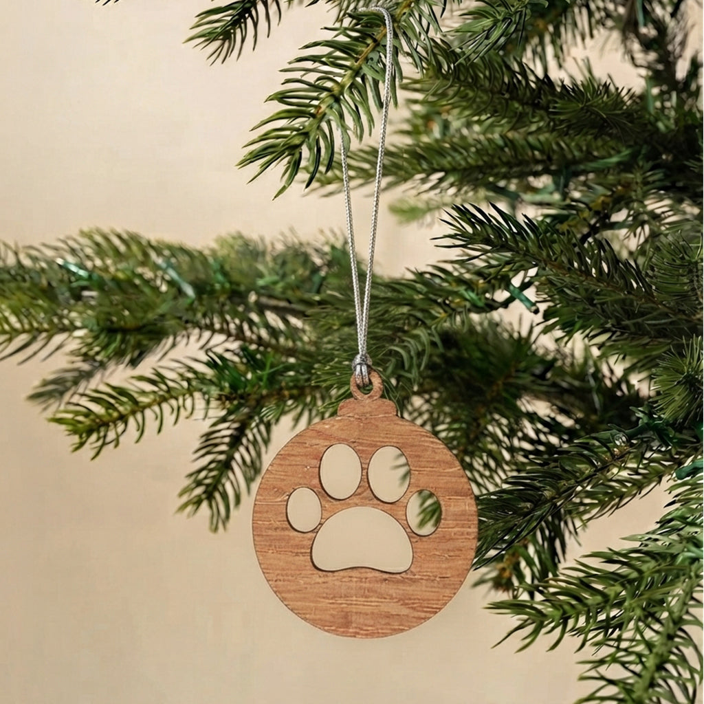 Pawprint On My Heart Ornament
