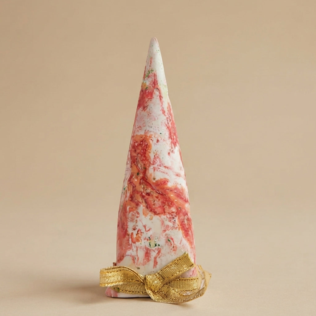 Marbled Red Mini Christmas Tree
