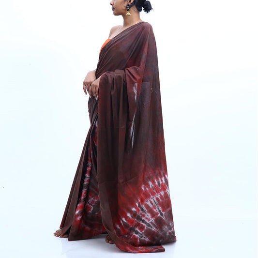 Flame Tie Dye Saree