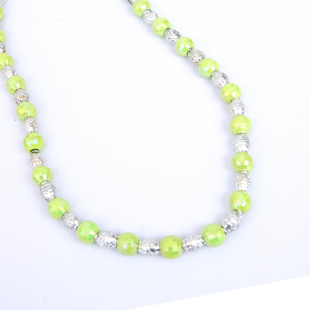 Lime beaded necklace
