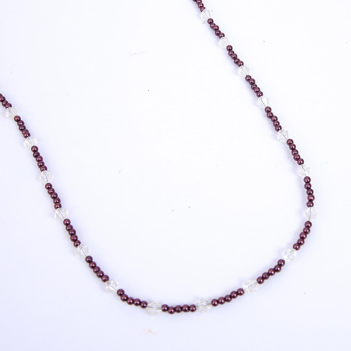 Elegant Plum beaded necklace