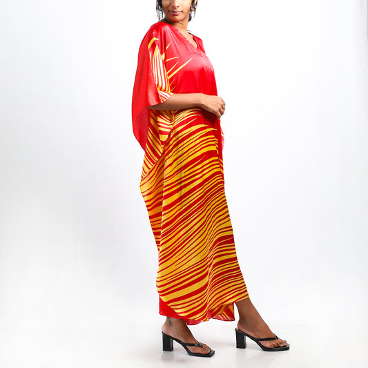 Splendor Silk Batik Kaftan