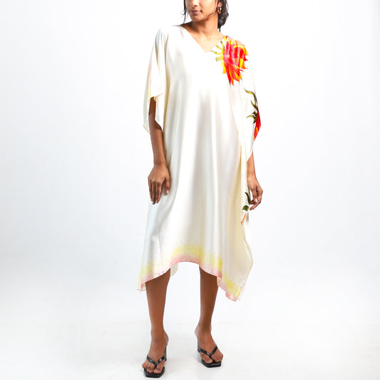 Blossom Silk Batik Kaftan
