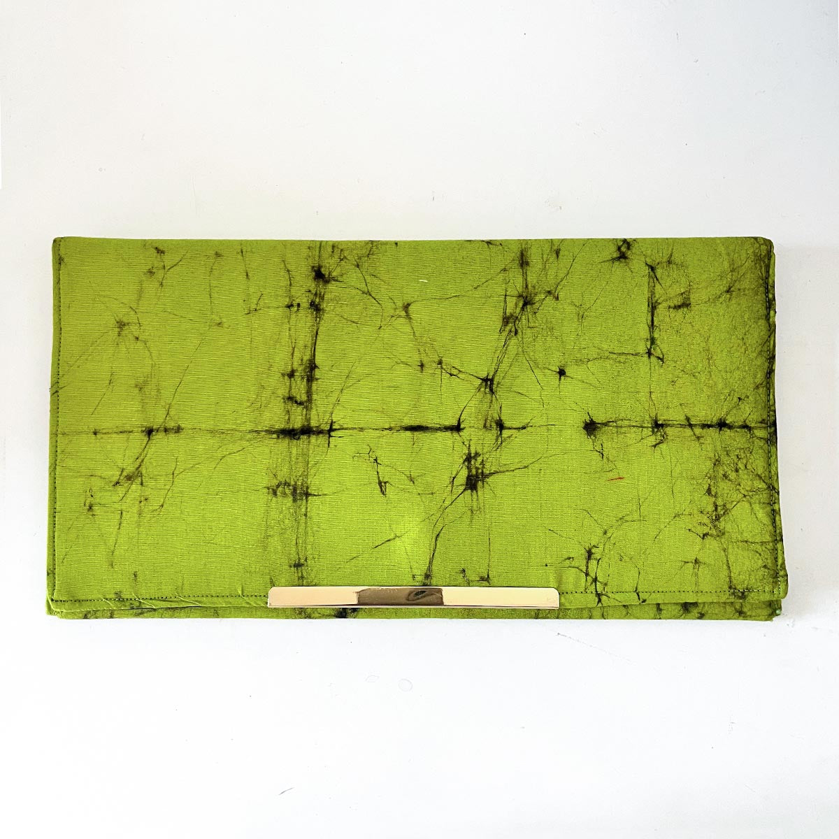 Classic Lime Batik Clutch