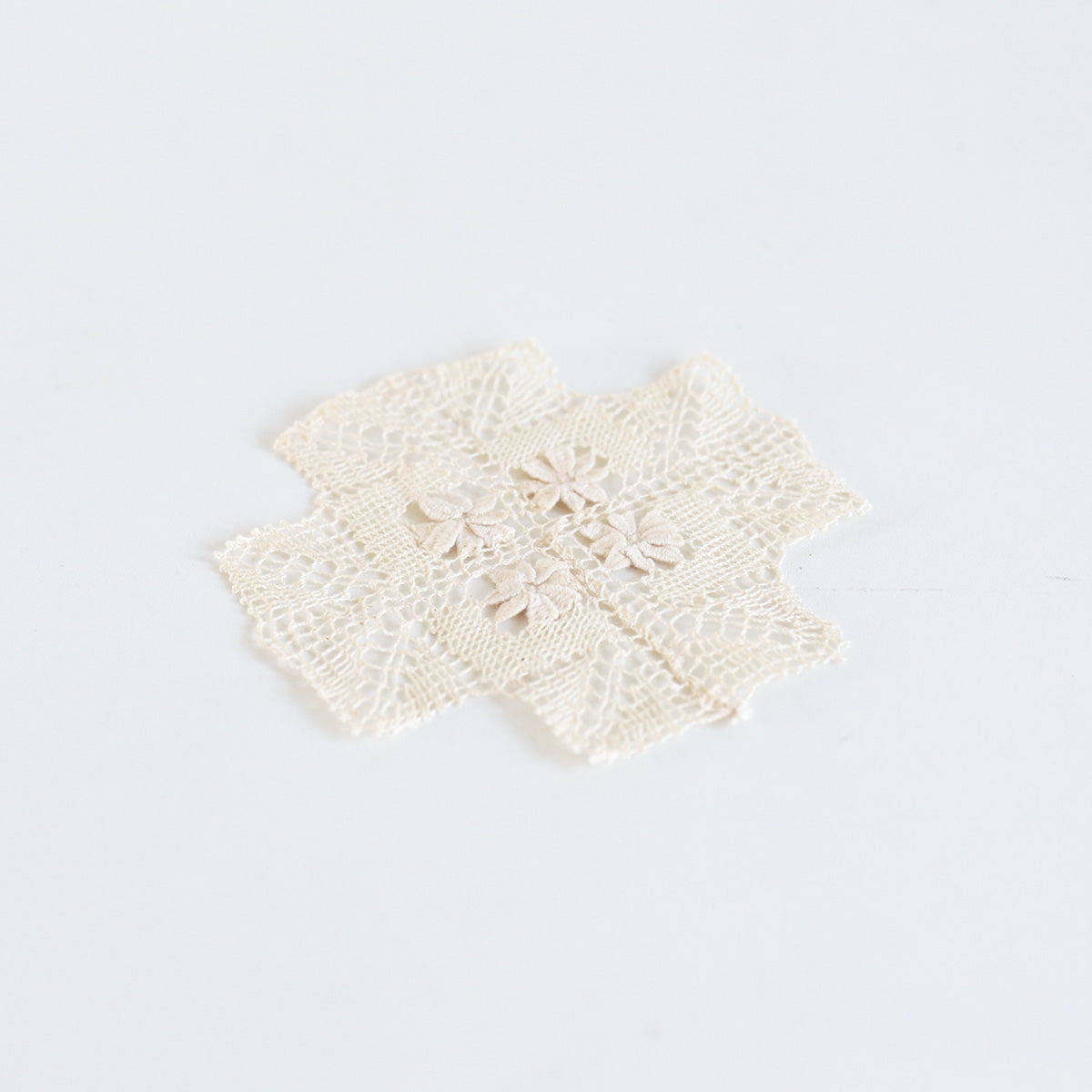 Floral Sand Hand-Crocheted Coaster
