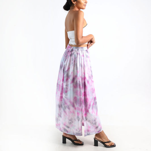 Soft Clouds Tie-Dye Skirt