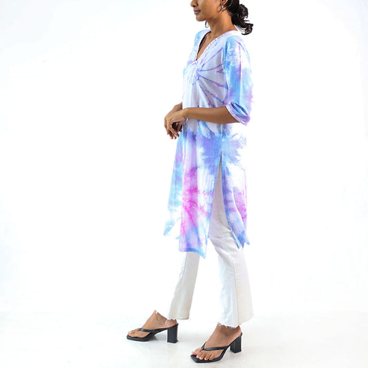 Cool Breeze Tie-Dye Kurtha