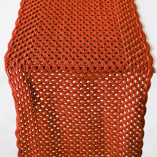 Earthwoven Crochet Table Runner