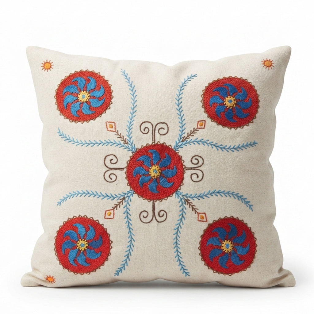 Symmetrical Swirl Cushion Cover