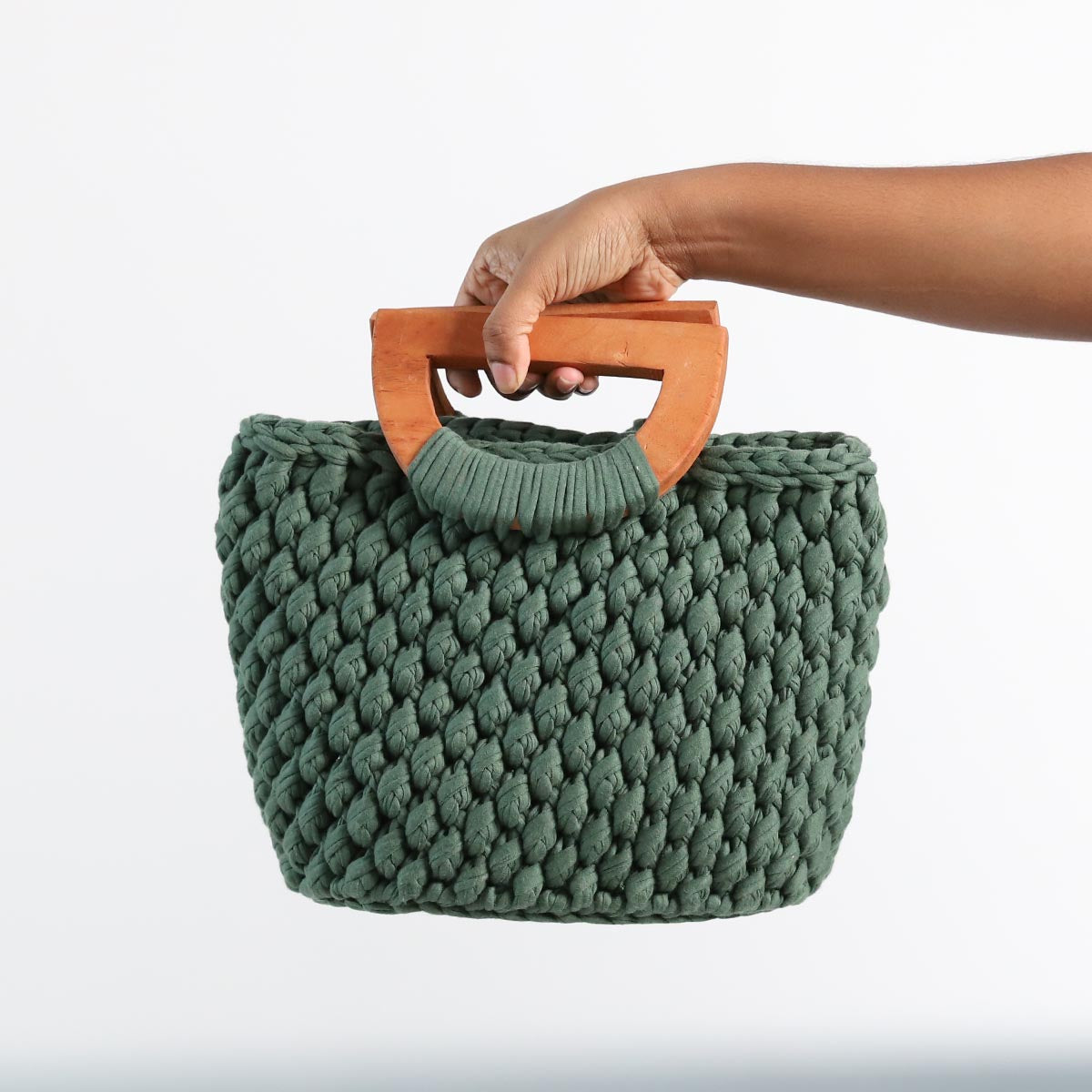 Emerald Crotchet Handbag