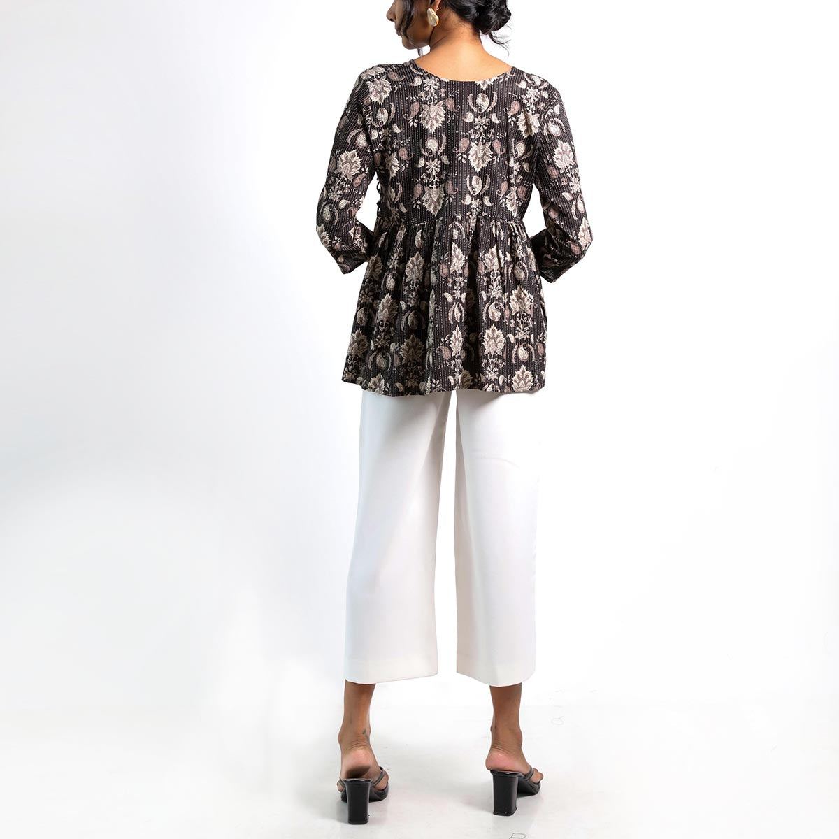 Onyx Motif Wrap Top