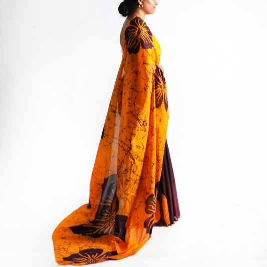 Hazel Batik Saree