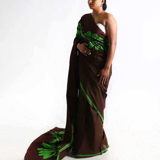 Foliage Batik Saree