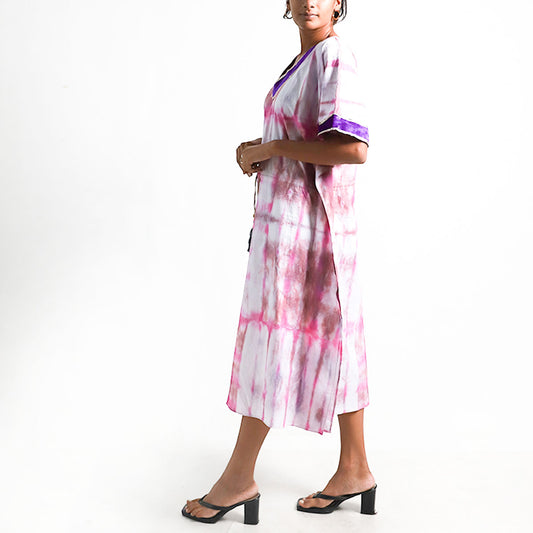 Pink Flame Shibhori Dress