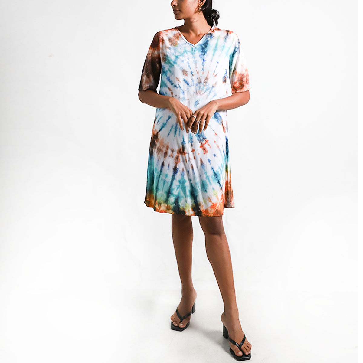 Streaks Tie Dye Dress